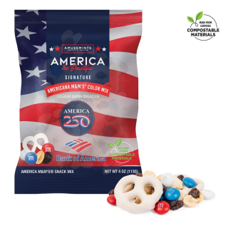 America 250 4 Oz ECO-Digibag M M Snack Mixes