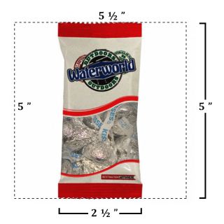 Custom Printed Zagasnacks™ Snack Pack Bags - Hershey Kisses