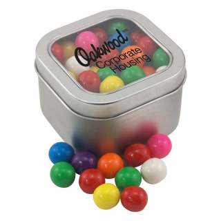 Window Tins with Gumballs