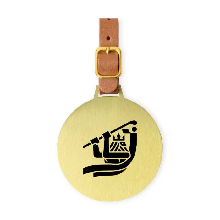 Customized Ahead Large Round Golf Bag Tags