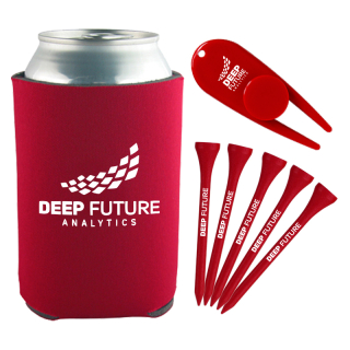 Customized Can Coolie Golf Tee Kits