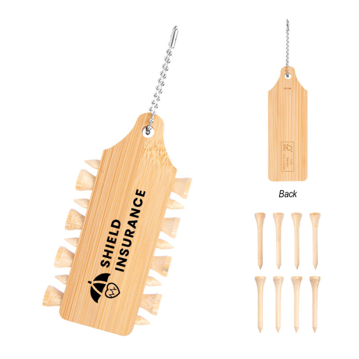 Imprinted Bamboo Golf Buddies