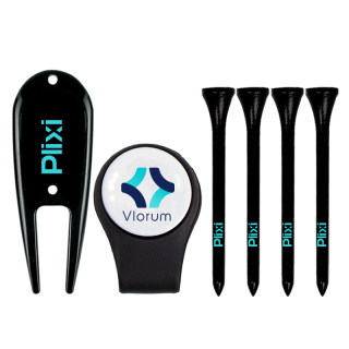 Hat Clips with Divot Tool and 2-3/4 Inch Golf Tees