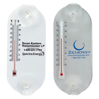 Large Acrylic Oval Temperature Gauges