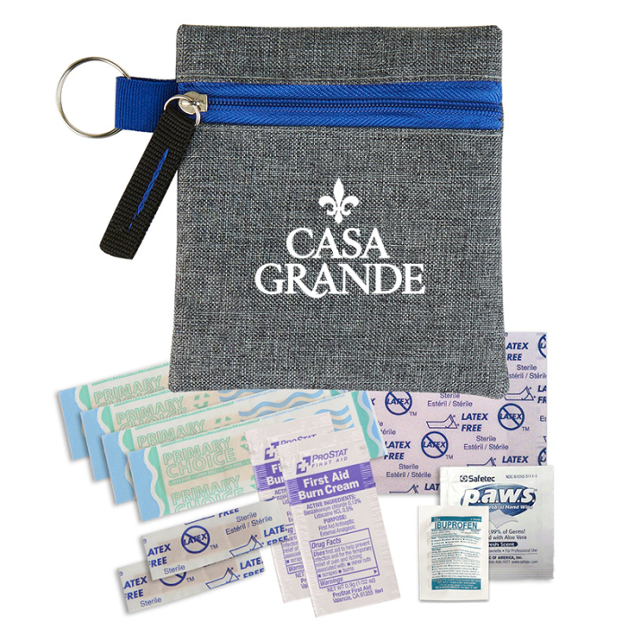 Customized Heathered First Aid Kits