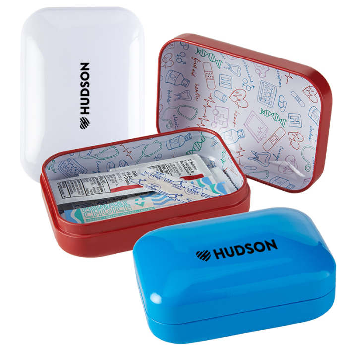 Rapid Care Custom Imprinted Tin First Aid Kits
