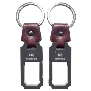 Metal Leather Keychains
