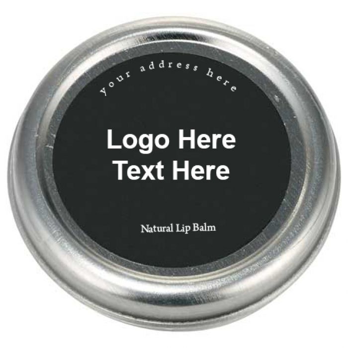 Personalized All-Natural Vanilla Flavored Lip Balm Tin