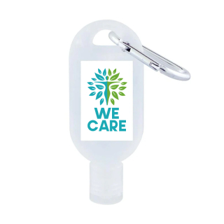 1 Oz Hand Sanitizer Gel with Carabiner