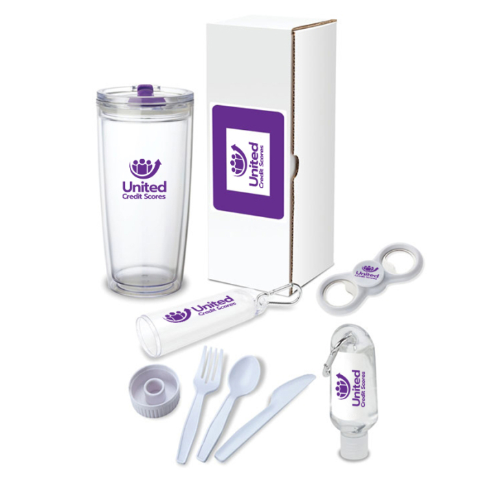 Custom Printed Excursion 4-Piece Picnic Gift Sets