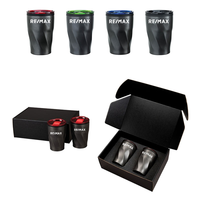 Custom Printed Kafe© II Two-Piece Coffee Tumbler Gift Sets