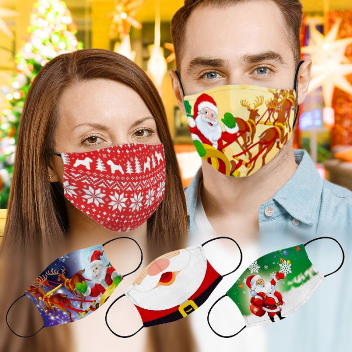 Customized Full Graphic Sublimation Face Mask with Filter Pocket