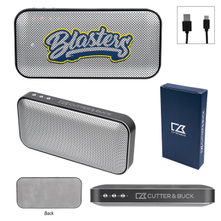 Cutter   Buck® Aluminum Suede Speakers and Power Banks