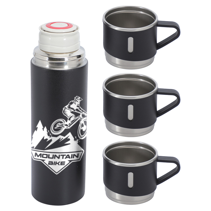 Personalized 4-Piece Bottle and Cup Gift Sets