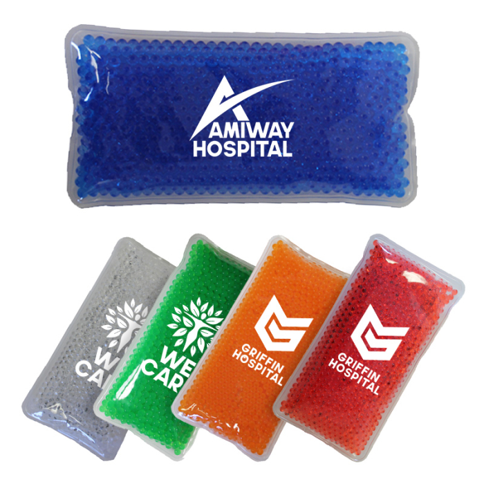 Custom Printed Rectangle Gel Bead Hot/Cold Packs