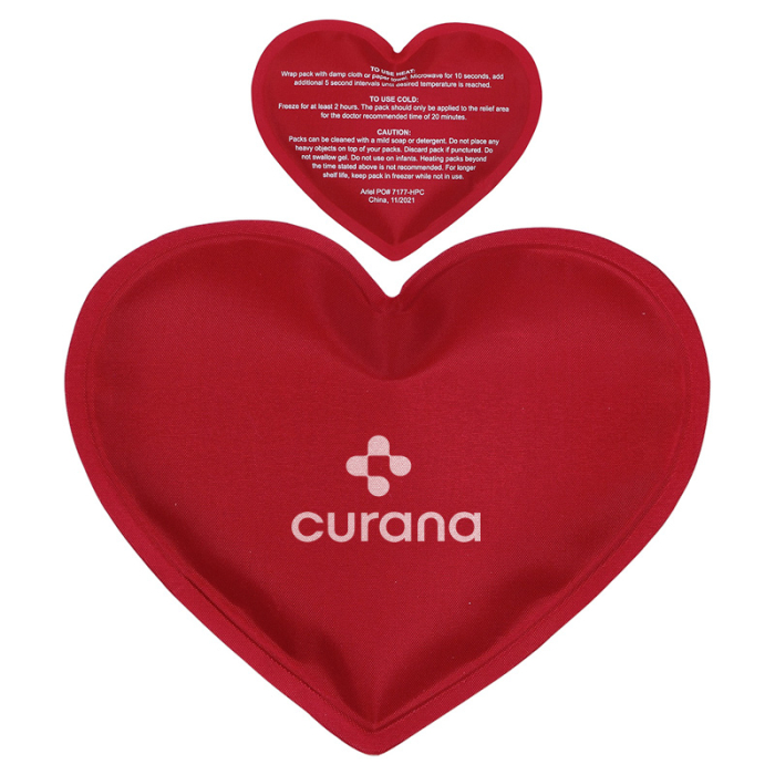 Customized Heart Nylon-Covered Hot/Cold Packs