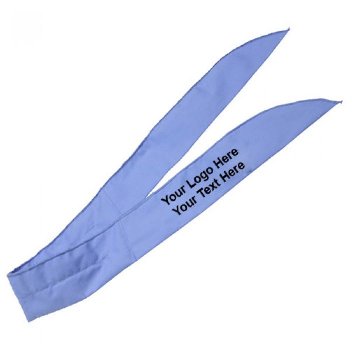Custom Printed Blue Cooling Scarfs