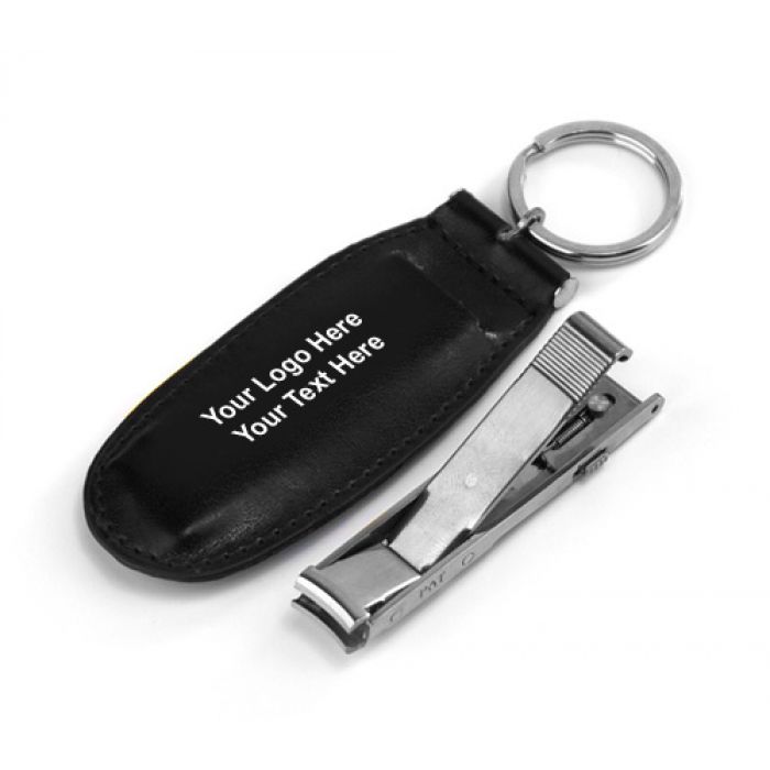 Promotional Logo Key Chain Pouch with Nail Clipper