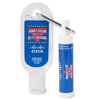 Fresh and Clean Lip Balm and Sanitizer Combos