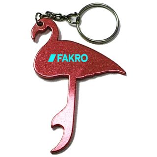 Flamingo Shape Bottle Opener Keychains