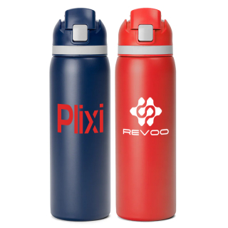 27 Oz Oleg Stainless Steel Water Bottle w/ Pop Straw