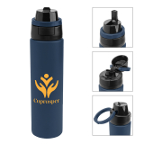 32 Oz Custom Pop Sip and Chug Recycled Single Wall Stainless Steel Bottles