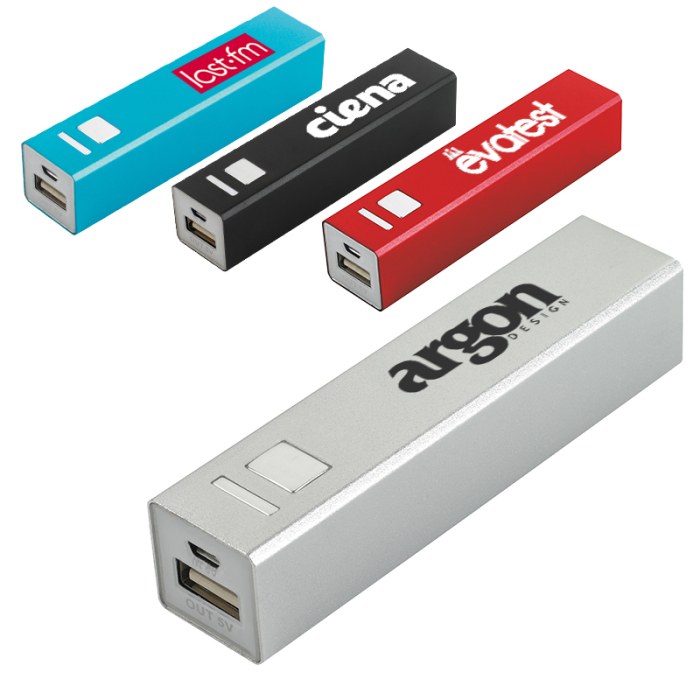 Custom 2600 mAh Metal Power Banks