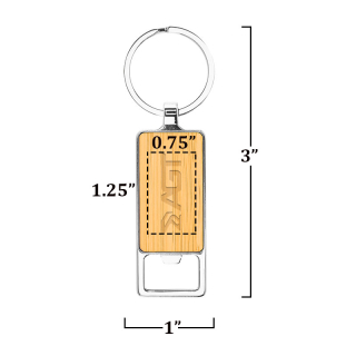 Bristol Bamboo Key Tags with Bottle Openers