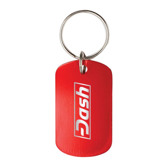 Custom Imprinted Dog Tag Aluminum Keychains