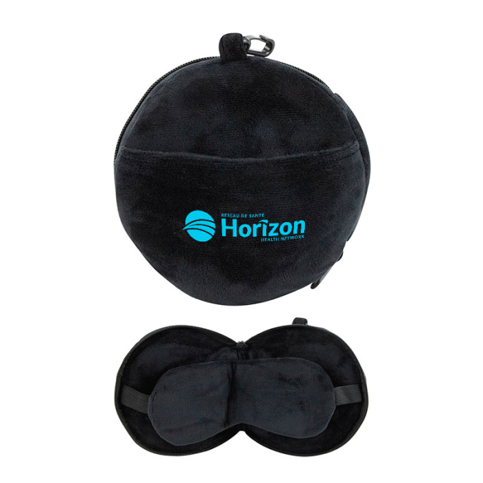 Custom Journey Neck Pillows with Built-In Sleep Masks