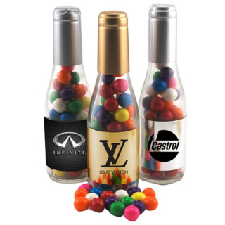 Champagne Bottles with Gumballs