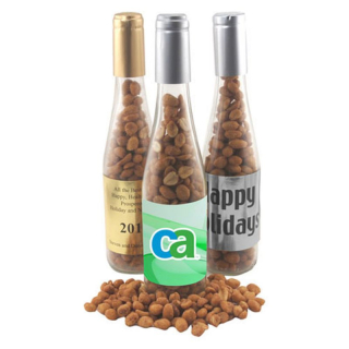 Champagne Bottles with Honey Roasted Peanuts