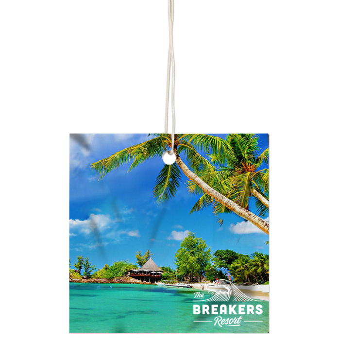 Custom Square Shaped Air Fresheners - Square Corner