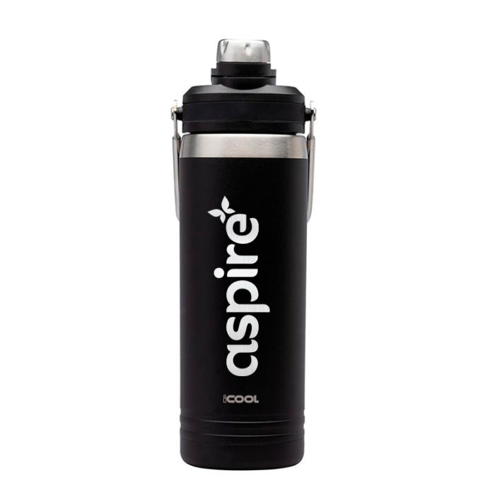 iCOOL® 24 Oz Imprinted Lakewood Double Wall Stainless Steel Bottles