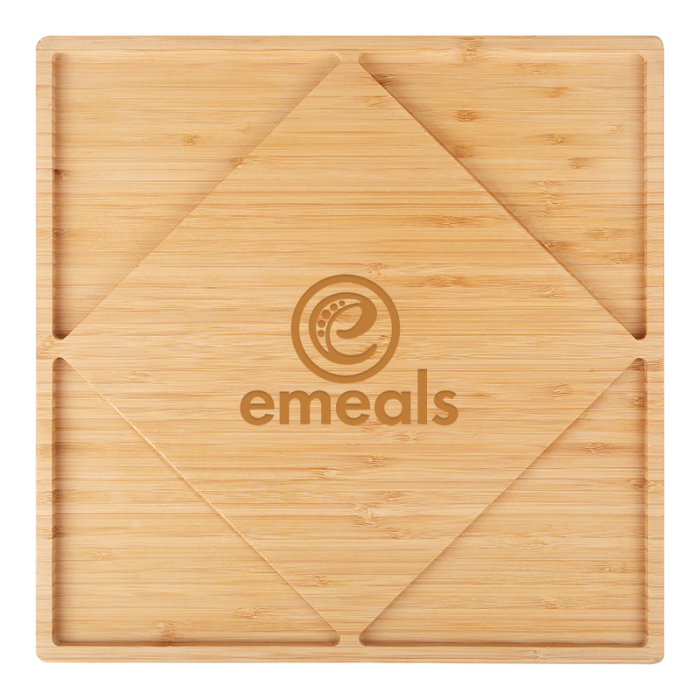 Imprinted Bamboo Charcuterie Platters and Cutting Boards