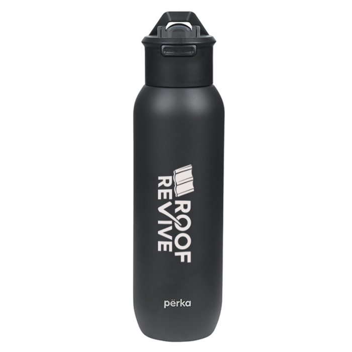 Perka® 20 Oz Custom Bryton Double Wall Stainless Steel Water Bottles