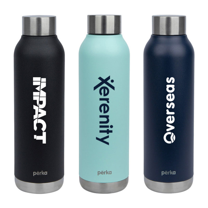 Perka® 22 Oz Promotional Burano Vacuum Insulated Water Bottles