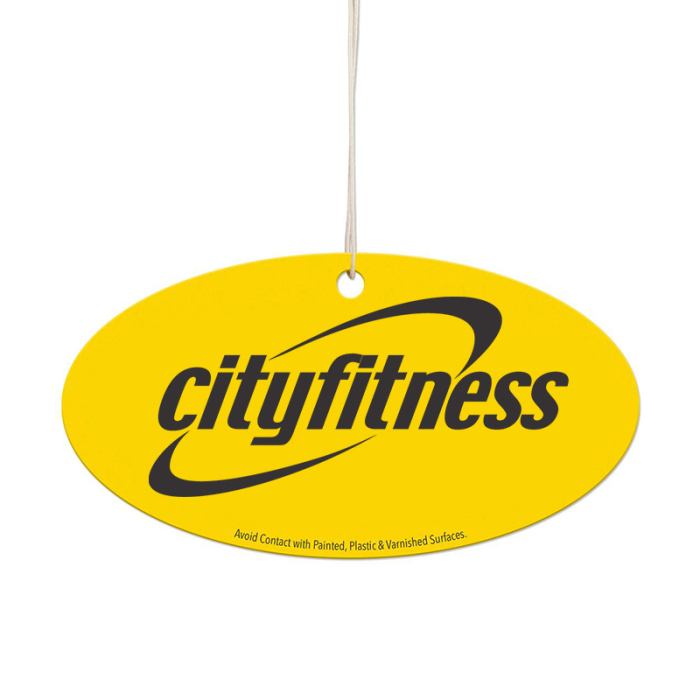 Personalized Longer Horizontal Oval Shaped Air Fresheners