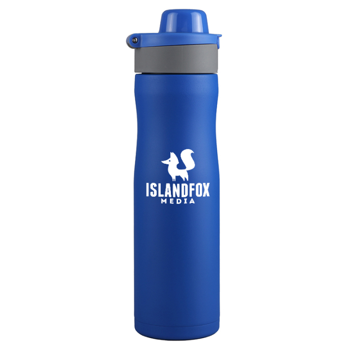 Promotional 24 Oz Vertex Powder Coated Recycled Stainless Steel Bottles