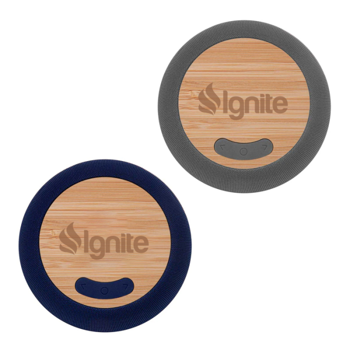 Promotional Boomer Bamboo Wireless Speakers