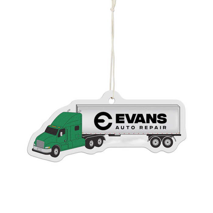 Promotional Tractor Trailer Shaped Air Fresheners