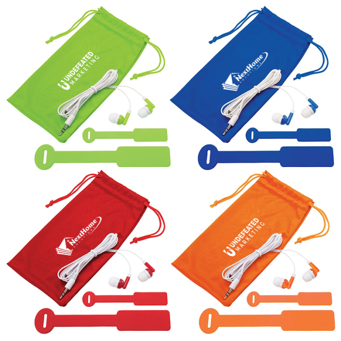 Whizzie™ SpotterTie™ Customized Stereo Earbuds Sets