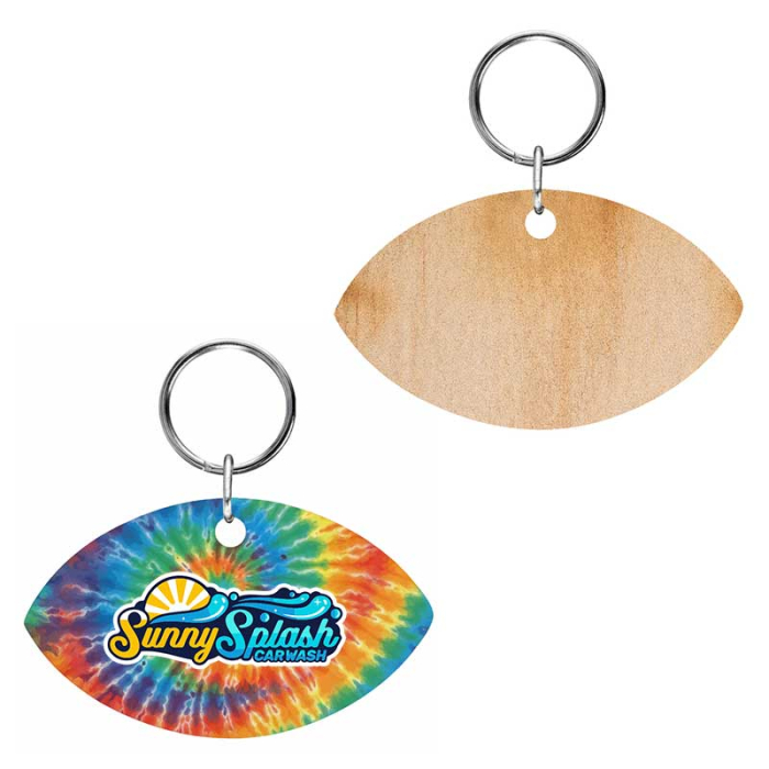 Custom 5 Inch Full Color Wood Key Tags