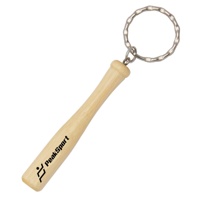 Imprinted Baseball Bat Key Tags