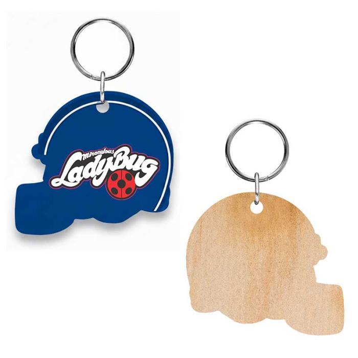 Personalized 4 Inch Full Color Wood Key Tags