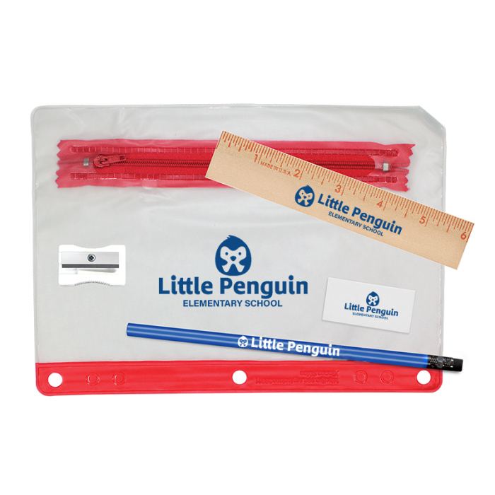 Personalized Clear Translucent School Kits