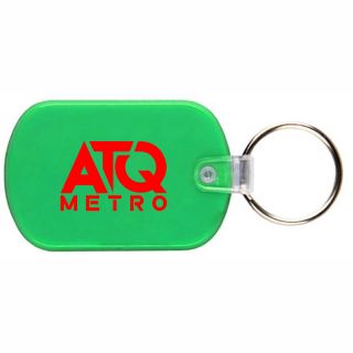 Soft Oval Squeezable Key Tags