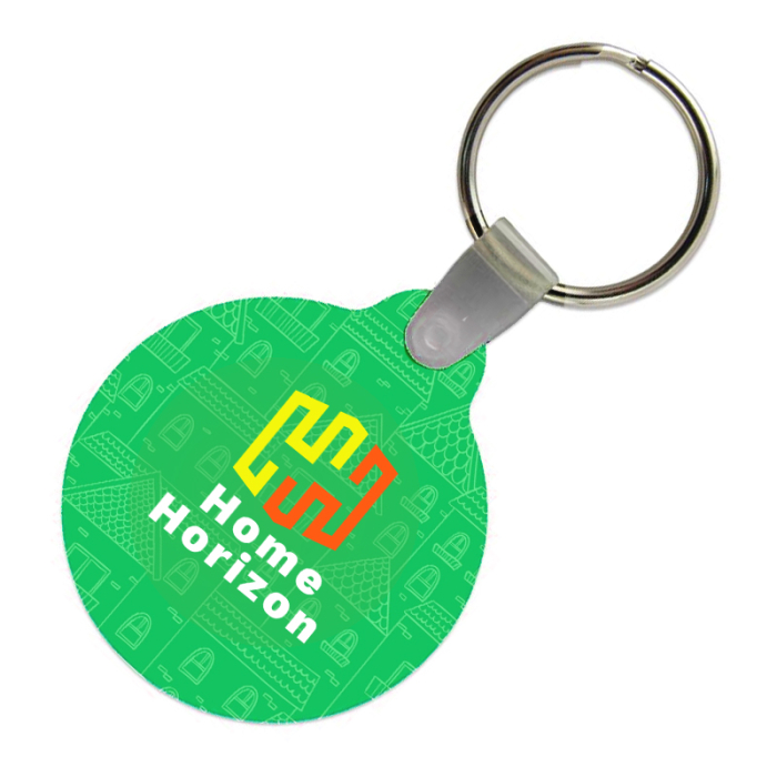 Promotional Circle Shaped USA Made Vinyl Keychains