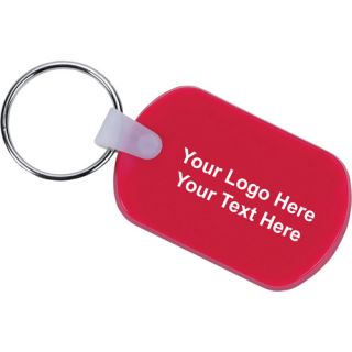 Custom Printed Rectangular Soft Key Tags