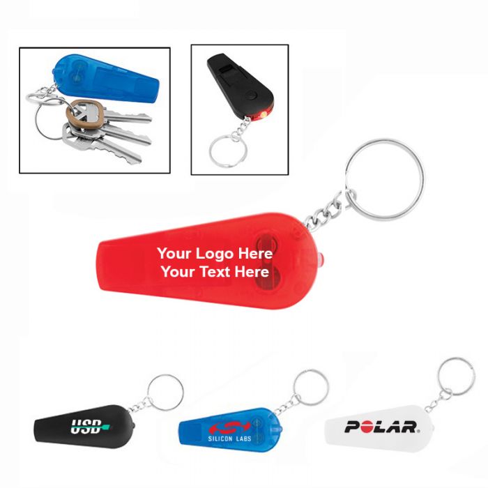 Promotional Multi Function Whistle Key Lights